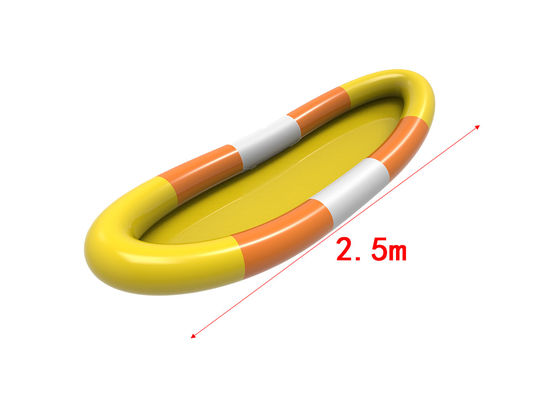 استخر آب بادکنکی PVC سفید زرد نارنجی رنگ 2.5m برای کودکان