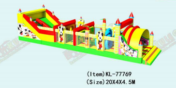 مکی - تفریح پرتابی تزئین شده برای کودکان Cheerfu Play Area