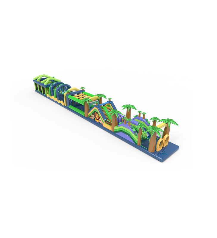 مسیر ماجراجویی جنگل مانع بادی چند رنگ گرمسیری